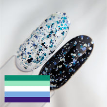 Load image into Gallery viewer, Gay Pride Glitter Topper
